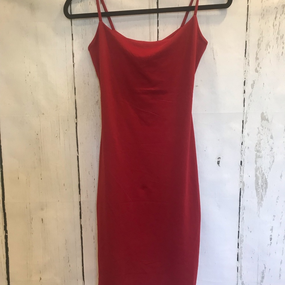 Susana Monaco red body con mini dress size small